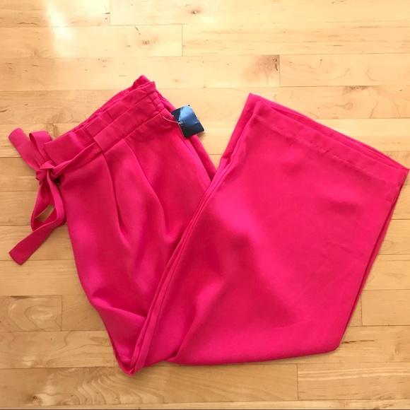 Zara | Pink Flow Trouser Capris. Size large - Picture 5 of 6
